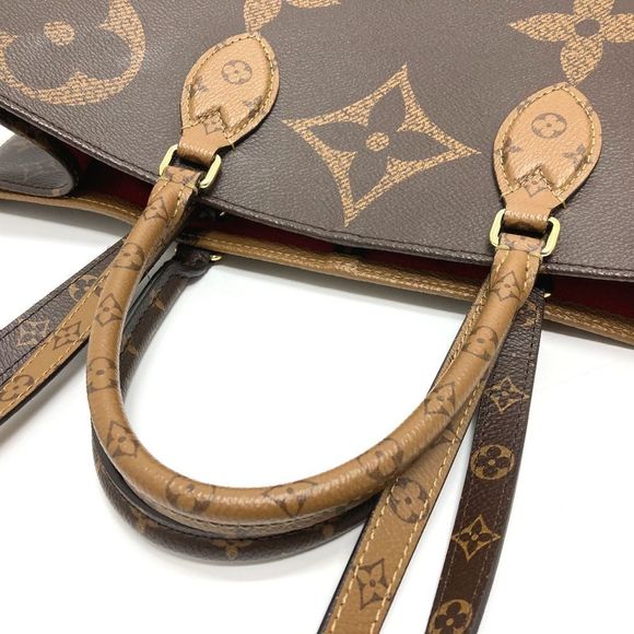 Louis Vuitton Tote Bag On The Go Monogram Giant Brown GM Shoulder Bag - Picture 7 of 9